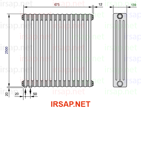 Радиатор IRSAP Tesi 42500/15 T18 CL 01